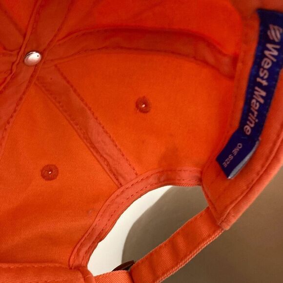 First Mate Boating Fishing Baseball Cap Hat Anchor West Marine Pink Adjustable - Picture 9 of 10